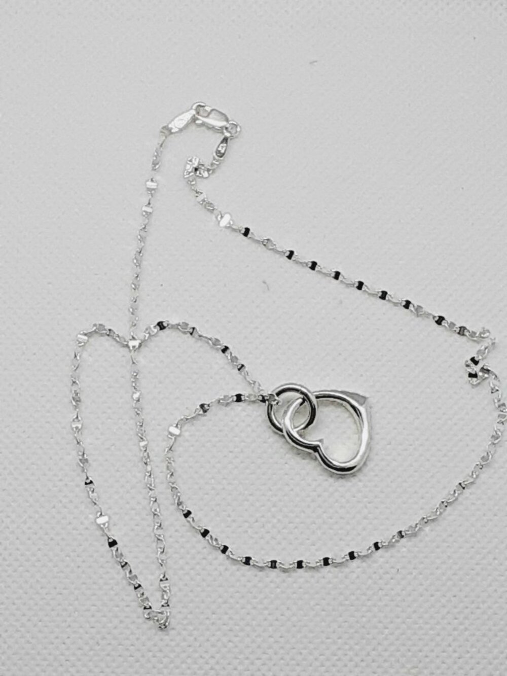 Wear it with Love ...  NEW sparkling 925 silver heart necklace - Picture 2 of 10